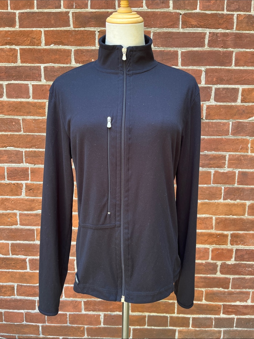 Vintage Versace Sport Black Zip Up Activewear Jacket
